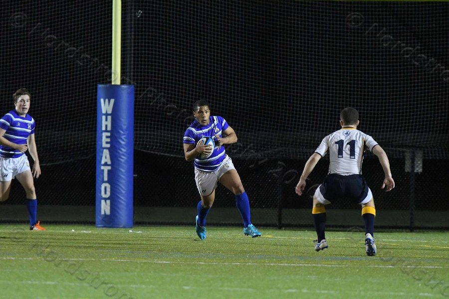 Wheaton Men\'s Rugby vs Mass Maritime.  Photo by Keith Nordstrom